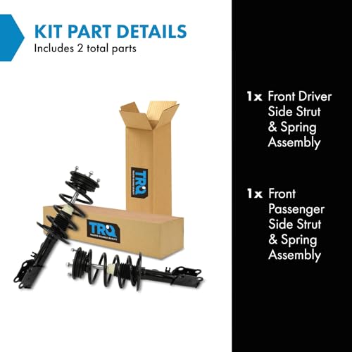 Image of TRQ Front Strut and Spring Assembly Set 2 Piece | For 2013-2019 Ford Taurus