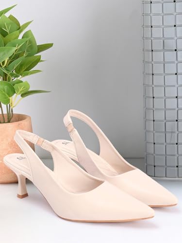 Image of Carlton London Women Stylish Backstap Sandal for Casual Wear, Party and Formal Wear with Stiletto Heels