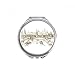 River Bridge Landmark Sketch Hand Compact Mirror Round Portable Pocket Glass