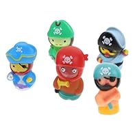 Warmhm Adorable Vinyl Pirate Finger Puppets Interactive Hand Figurines for Storytelling Early Education Pretend Play and Stage Theater Creative Finger Glove for Boys