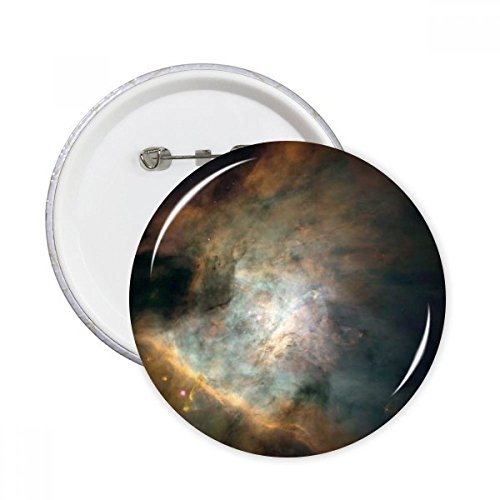 Pins émeraude blanc Nebulae badge bouton vêtement décoration ronde multicolore taille M