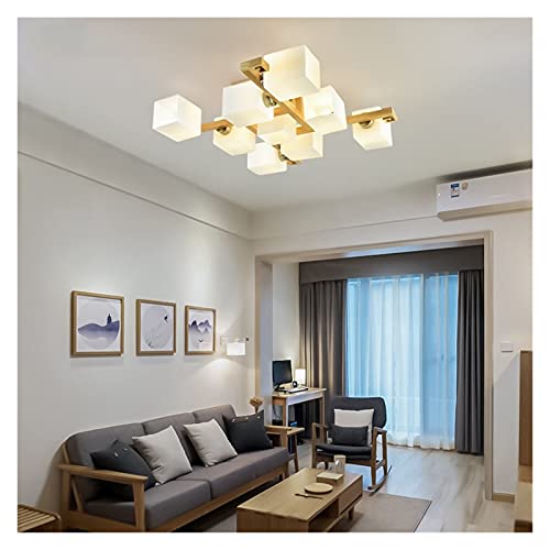 Chandelier en Cristal LED bois pour un éclairage de plafond sans éblouissement - 4
