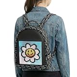 Mochila Led Personalizável Bluetooth Estampada App Preto