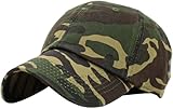 KB-LOW CAM Classic Cotton Dad Hat Adjustable Plain Cap. Polo Style Low Profile (Unstructured) (Classic) Camouflage Adjustable