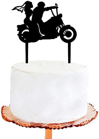 Gateau De Mariage Topper Moto Decoration Pour Gateau De Mariage Motard Rider Gateau De Mariage Amazon Fr Cuisine Et Maison