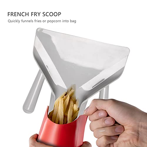 Wanjorlay Plastic Chip Shovel for Fries Shovel Charger Shovel Packaging Shovel Funnel Pop Corn Quick Recovery Double Handle - Image 4