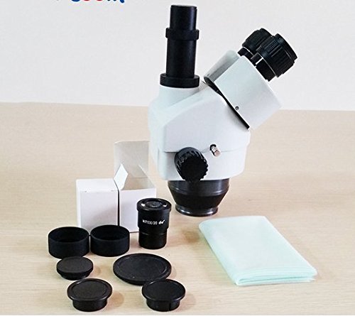 Gowe Professional 7 x -45 x microscope trinoculaire Zoom stéréo microscope Ensemble de têtes de microscope Accessoires