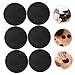BEBEMOKO 6pcs Volcanic Massage Stones for Essential Oil Energy Stones for Relaxation and Muscle Relief Smooth Black for and Home Massage