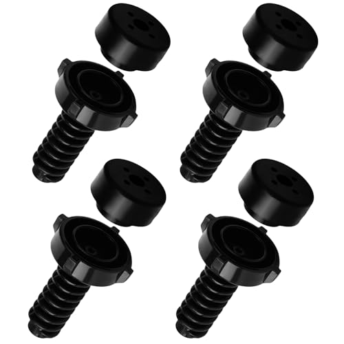 Image of DC61-03191B Leveling Leg Rubber Pad and DC61-01722B Leveling Leg Replacement for Washer Adjustable Leg (4 Pack)