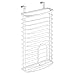 mDesign Steel Hanging Cabinet Organizer, White, 3