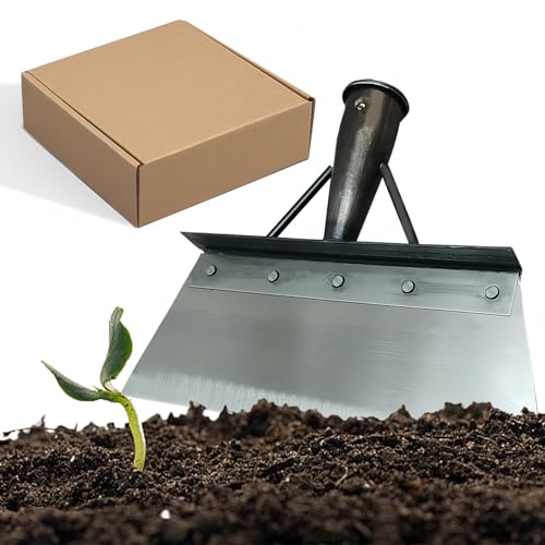 Sporgo Pala de jardín, dispositivo multifuncional para eliminar malas hierbas, pala de limpieza de jardín, herramienta de deshierbe para césped, granja (23 cm sin mango)