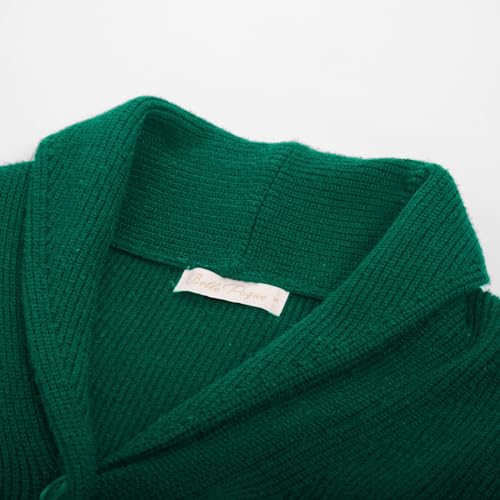 Image of Belle Poque Women Vintage Cardigan Sweater Shawl Lapel Button Down Sweater Outwear Coat