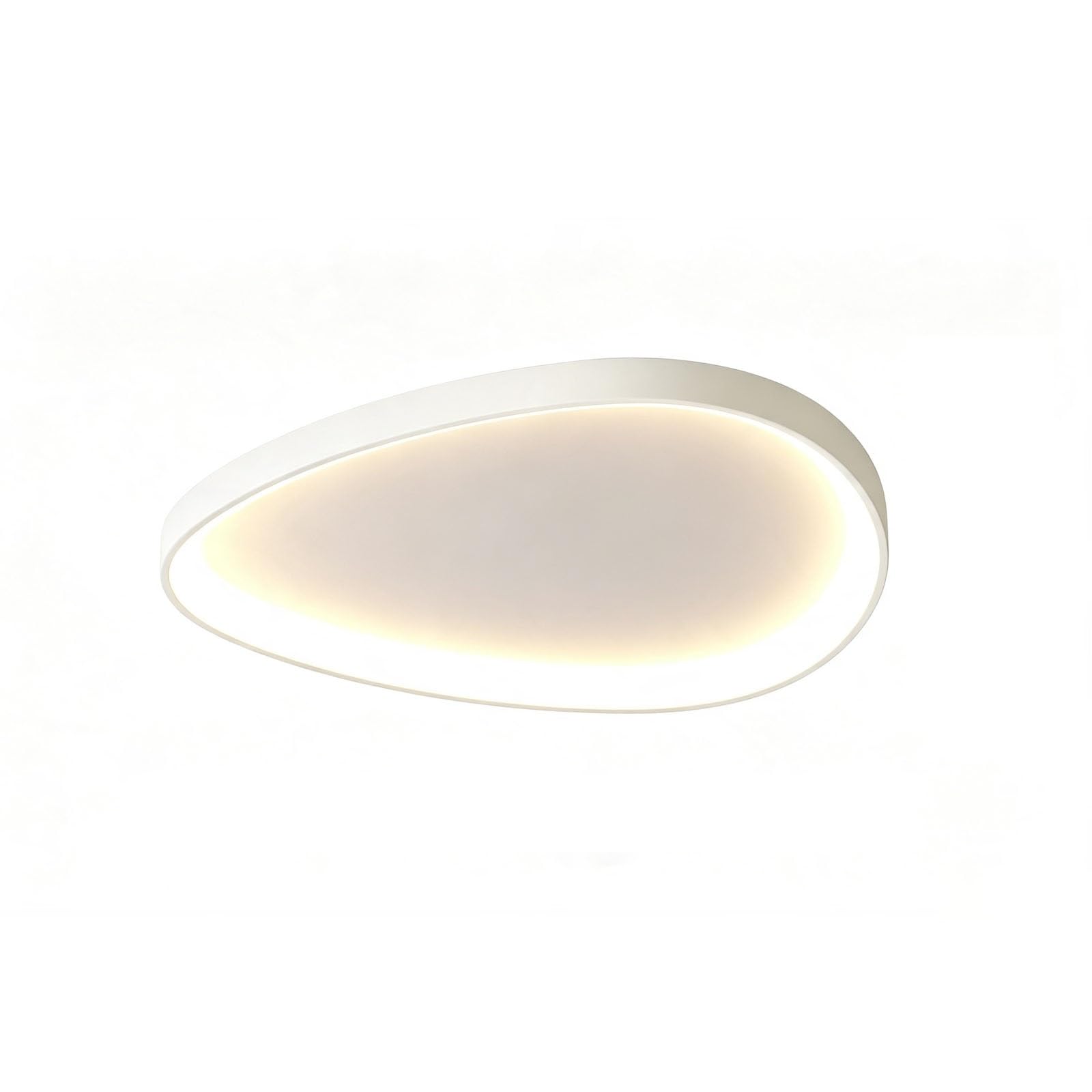 LUOYAOB Modern Flush Mount Ceiling Light Matte White Fixture