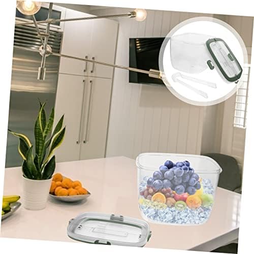 Transparent Ice Bucket Set with Lid & Tongs - Portable Wine & Beer Cooler for Parties, Home Bars, Outdoor Gatherings - Ideal for Entertaining & Events