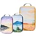 Compression Packing Cube Set 3pcs, Travel Bags Organizer for Luggage/Backpack