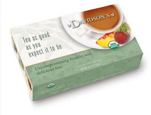 Davidson Organic Tea 191 Tropical Green Tea, Box of 100 Tea Bags