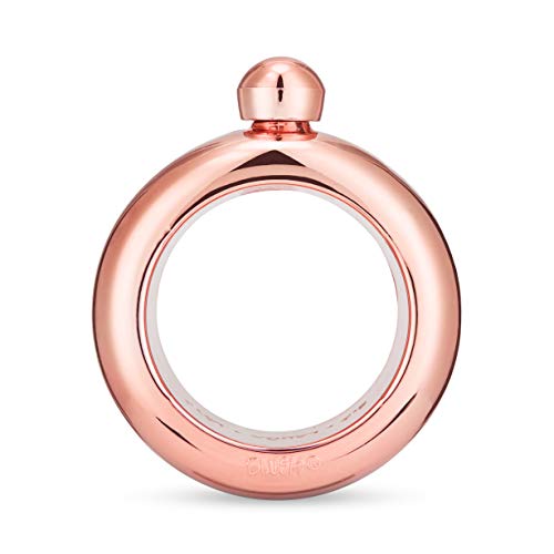 Rose Gold Plastic Bangle Flask by Blush, one size