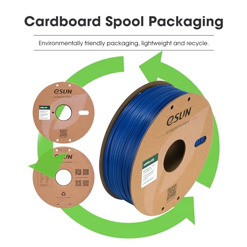 Image of eSUN High Speed ABS+ Filament 1.75mm, Excellent Layer Adhesion 3D Printer Filament Speedy ABS Plus for Fast Printing, 1KG Spool (2.2 LBS) 3D Printing Filament for 3D Printers, Blue