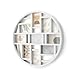 Umbra Luna 9-Opening 4x6 Collage Wall Frame - DIY Gallery Style Multi Picture Photo Collage Frame, Displays nine 4 by 6 inch Photos, Illustrations, Art, Graphic Text & More, White