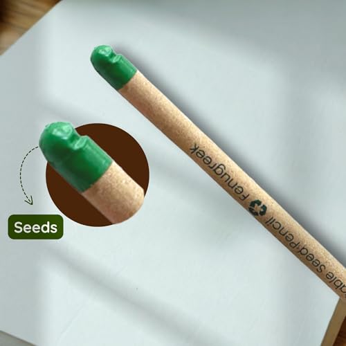Image of Bombay Greens - 40 Plantable Seed Pencils - Bio degradable Eco-Friendly Stationery for Corporate Gifting | Sustainable Gifts with Seeds - Pack of 40