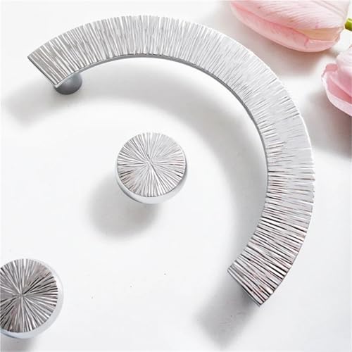 Tirador semicircular C-5485-64 cromado brillante para puerta de gabinete y cajón 2