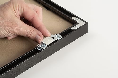 Image of Fletcher Picture Perfect No-Wire Hanging Kit for Metal Picture Frames | Keeps Frames Level with Flush Mount Hardware for Wall Art, Mirrors & Signs | Supports up to 50lbs.