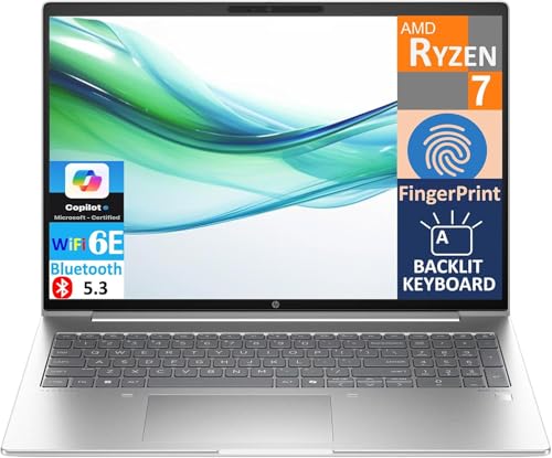 Image of ME2 Customized HP ProBook 465 G11 Business Laptop 16.0 inch FHD+ Display | AMD Ryzen 7 7735U, 16GB /32GB /64GB DDR5 RAM, 512GB /1TB /2TB SSD, Backlit KB, Fingerprint, WiFi 6E + BT, Webcam, Win 11 Pro