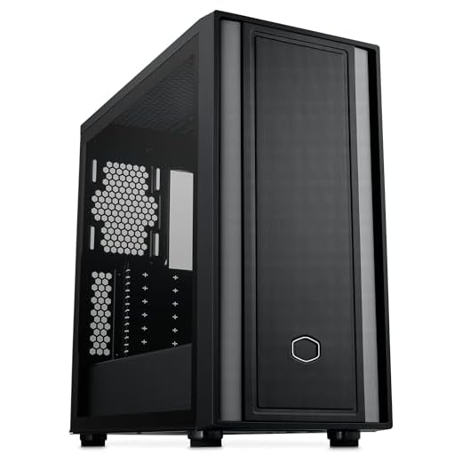 Cooler Master MasterBox 600 Lite Mid-Tower E-ATX Airflow Case - Back Connect MB & 420mm Radiator Ready, Supports up to 7 Case Fans, Tempered Glass Side, USB 3.2 Gen 1 Type-C