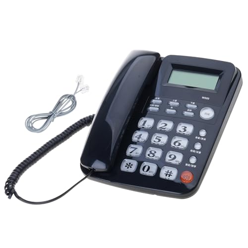 Téléphone fixe robuste à grand écran et haut-parleur mains libres