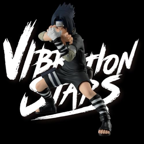 Banpresto Uchiha Sasuke III Naruto Action Figure - Vibration Stars 14 cm, Multicoloured, BP89264P, Red and Blue, Mediano - Image 2