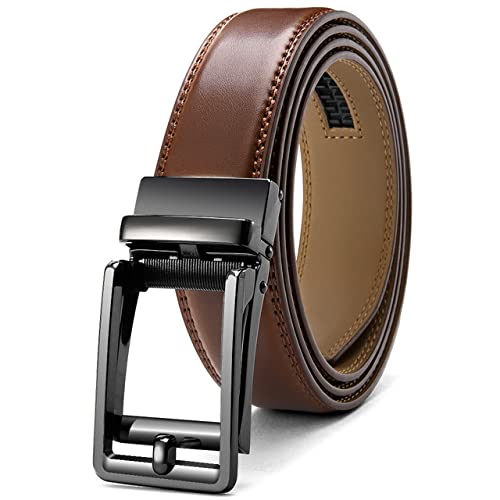 Ceinture en cuir pour hommes automatique ajustable idéale pour le bureau et les loisirs