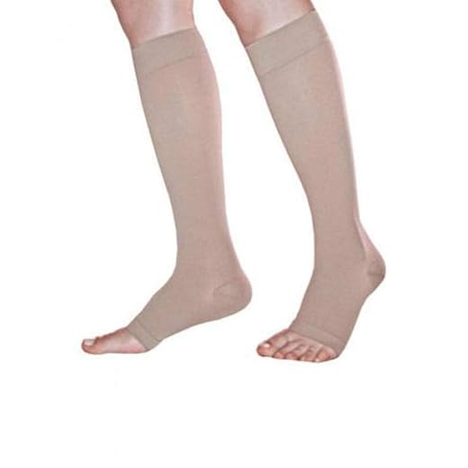 Sigvaris Meia 3/4 Panturrilha 972 Basic 20-30 Mm Longa Bege Grande 3