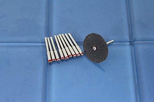 Image of DIY Crafts Shank Arbor Cut-Off Wheel HSS Mandrel Holder Fit DIY Tools for Dremel Rotary Tool (Design No # 12, Pack of 10 Pcs)
