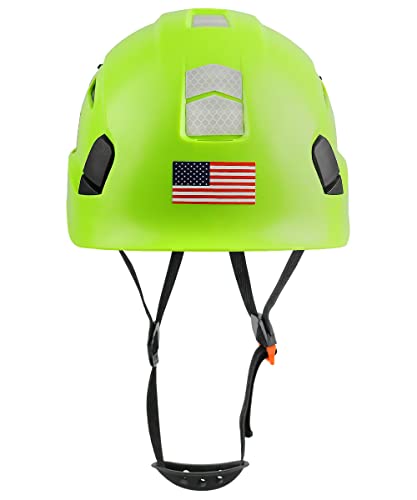 Image of GREEN DEVIL Safety Helmet Hard Hat Adjustable Lightweight Vented ABS Work Helmet 6-Point Suspension ANSI Z89.1 Approved Ideal for Industrial & Construction