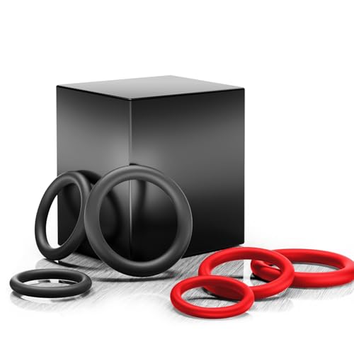 Sex Toys Silicone Cock Rings with 6 Different Sizes,Soft Stretchy Male Sex Toys, Adult Toys for Men and Couple