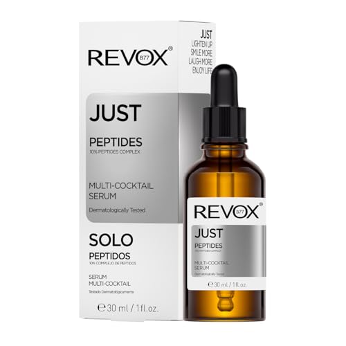 REVOX B77 - Just Peptides, 30 ml, Sérum Péptidos Facial, Multi-Cocktail, Reafirmante y Antiedad, Reduce Arrugas y Líneas de Expresión, Mejora Elasticidad, Hidratación Profunda, Todo Tipo de Pieles