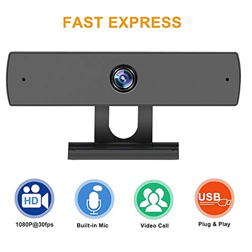 PC Webcam with Microphone 1080p Camera Full HD Webcam 1080P 30fbs Streaming USB