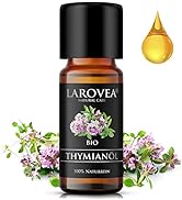 LAROVEA Thymianöl Bio 10ml, ätherisches Öl Thymian Rot, Für Aromatherapie, guten Schlaf, Körper, ...