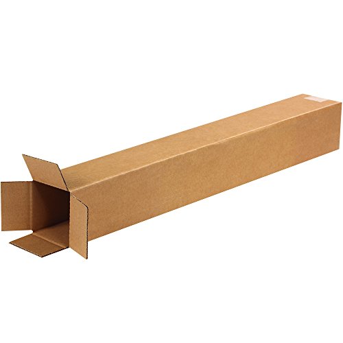 Image of BOX USA Shipping Boxes Small 4 inchL x 4 inchW x 30 inchH 25-Pack, Cardboard Box for Shipping, Moving, Mailing, Packing, Packaging and Storage