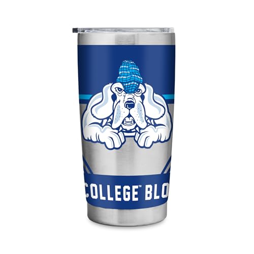 Rico Industries NCAA John Jay Bloodhounds Standard 20oz Stainless Steel Tumbler with Lid - Great For Coffee, Tea, Water or Cocktails
