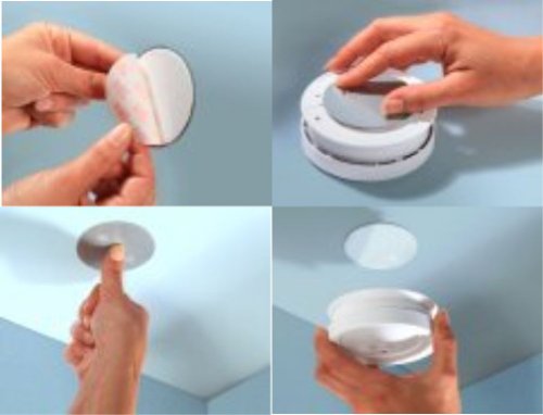AS Schwabe Magnet for Safety Warning Sensor including Smoke Alarm CO Detector 90406, Silver - Image 3