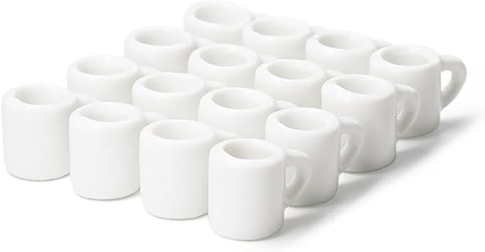 Odoria 1/12 Miniature Coffee Mugs Dollhouse Decoration Accessories, 16Pcs