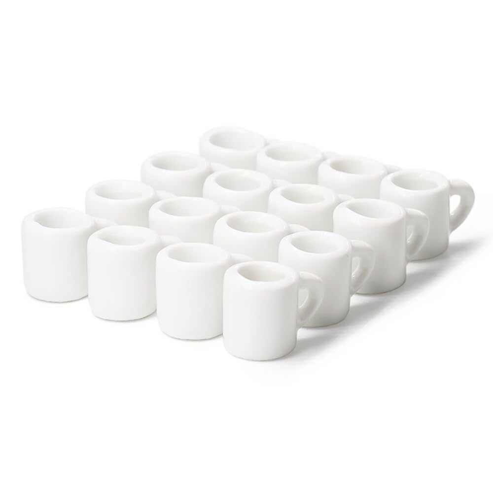 Odoria 1/12 Scale Dolls House Miniature Coffee Mugs Cups Dollhouse Accessories, 16Pcs