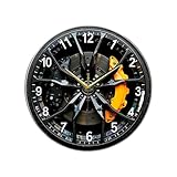 【Compact】 : Cette horloge décorative est compacte et idéale comme horloge murale ou horloge de table dans les chambres, les salons ou sur les tables de chevet.