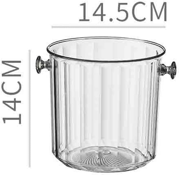 Ice Bucket Acrylic Ice Bucket Commercial Champagne Home Bar Small Pellet Filled with Champagne Bucket(Small)