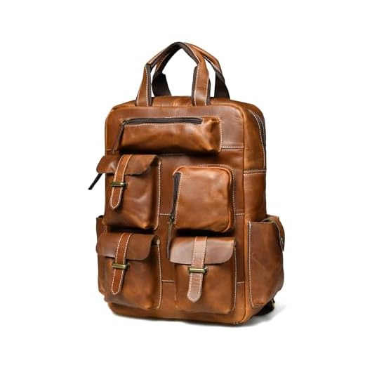 Is a backpack better than a messenger bag Handmade Vintage Leather Laptop Bag