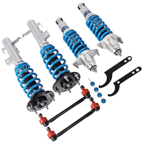 Image of FAPO PS+ Coilovers for Honda CR-V 2007-2011 RE, 16 Level Damping Mono-Tube Adjustable Height Lowering Suspension Strut Kits(Blue)