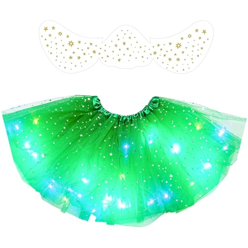 AOUZOVLI Tüllrock Kinder,Tüllrock Mädchen,Tütü,Kommt mit 1...