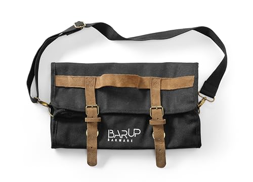 Sac mallette de bar HENDI portable en coton et cuir avec compartiment shaker