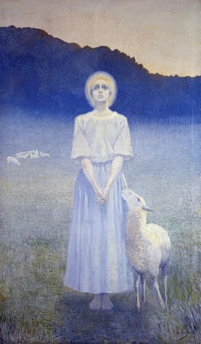 Póster de lienzo Visione di Alphonse Osbert: arte y calma para tu dormitorio de 60x90